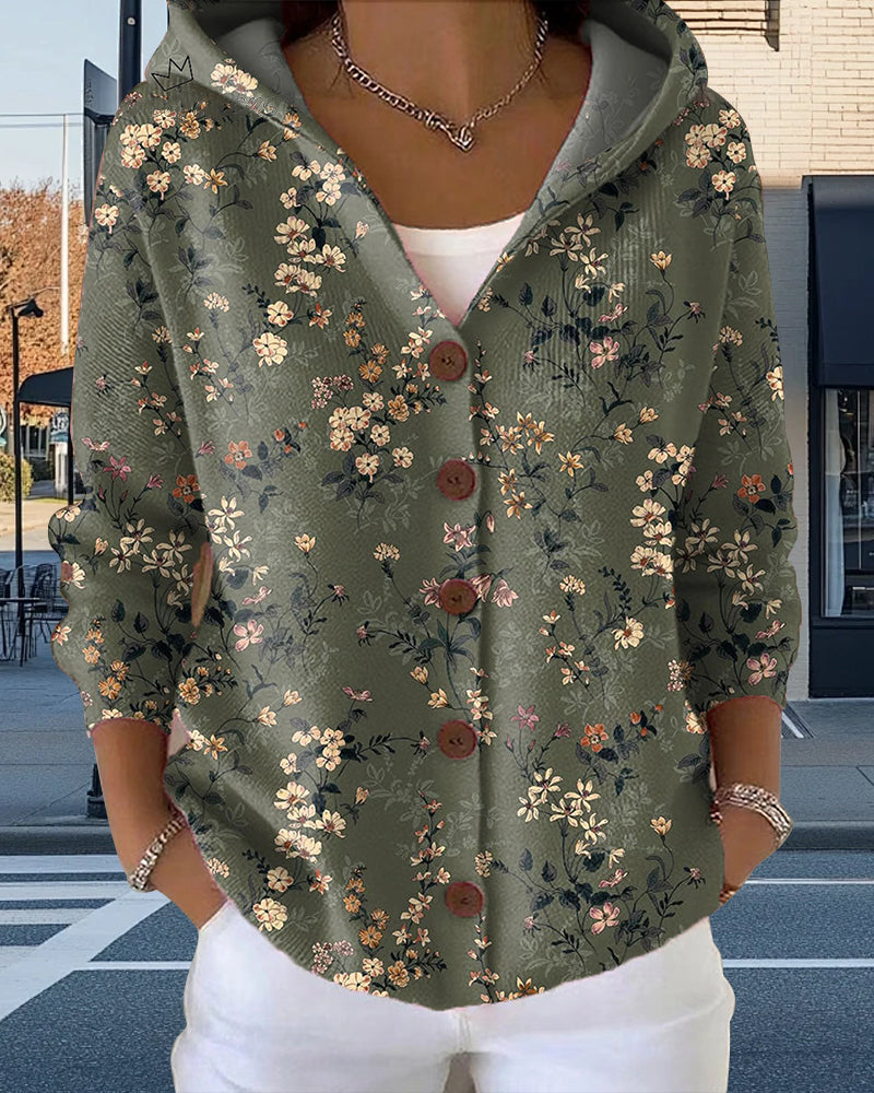 Karin | Kofta med tryck och knappar