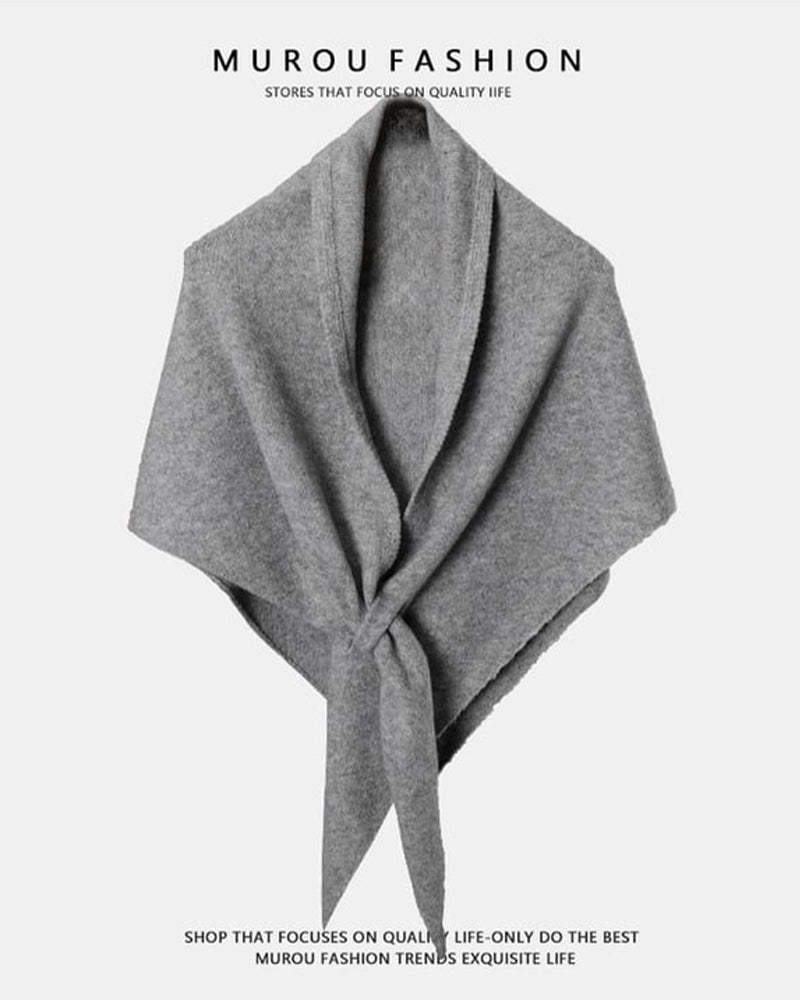 Lina – Modern trianglesjal i ull - Stockholm-Select