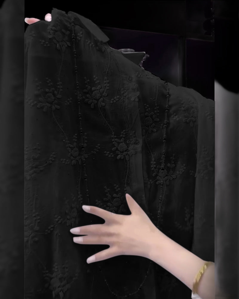 Linnea – Broderad skjorta med tappad axel - Stockholm-Select