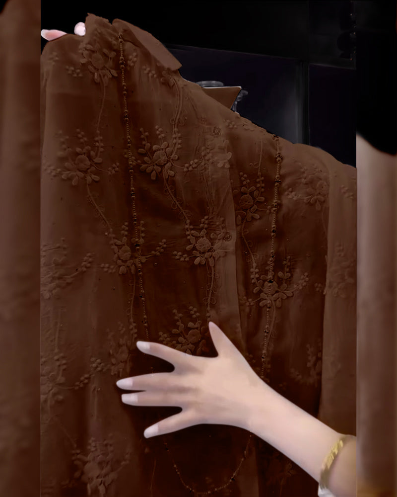 Linnea – Broderad skjorta med tappad axel - Stockholm-Select