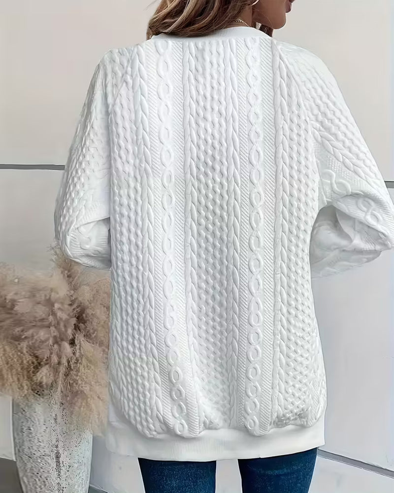 Sara – Sweatshirt med ficka och slits - Stockholm-Select