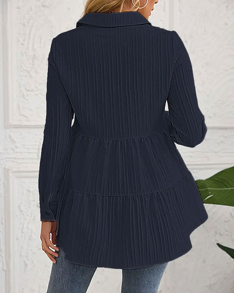 Ingrid – Markerad Midja Skjorta - Stockholm-Select