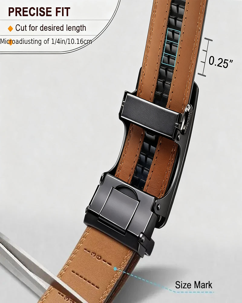 Nils – Läderbälte med automatspänne - Stockholm-Select