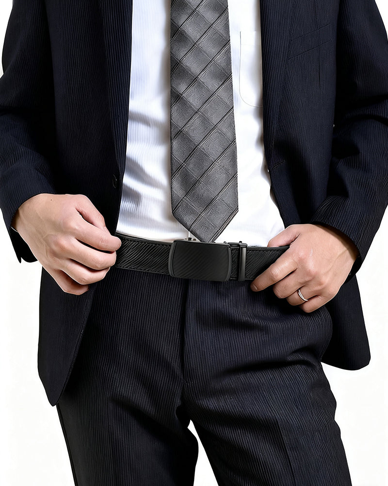 Nils – Läderbälte med automatspänne - Stockholm-Select