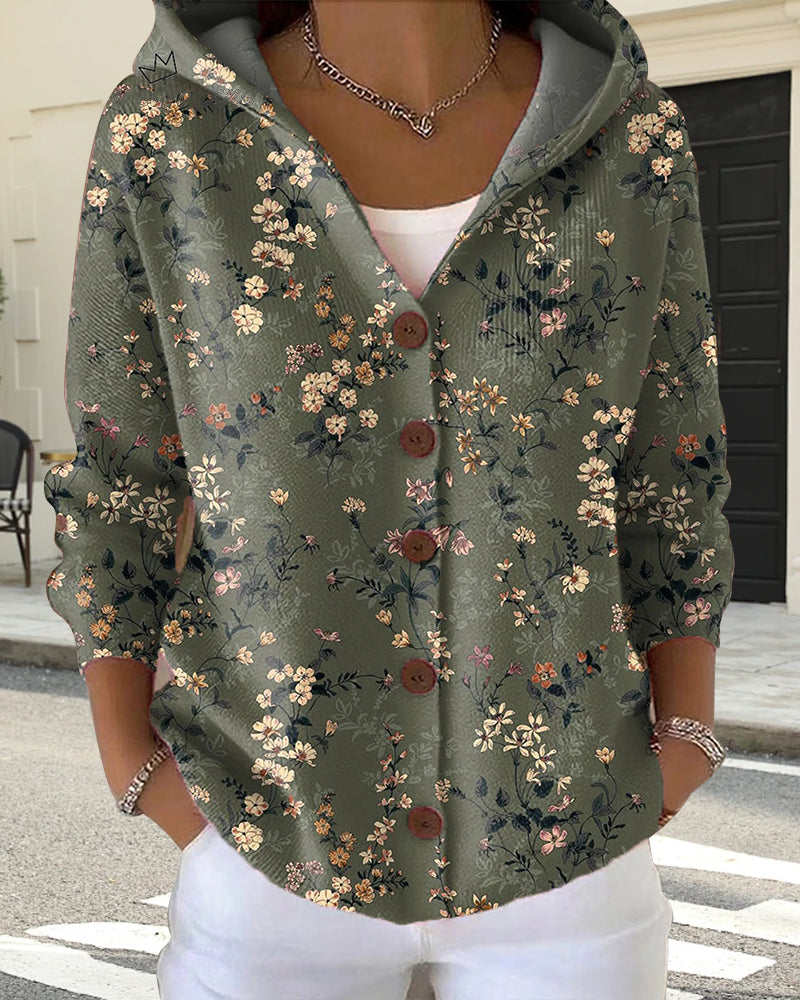 Karin | Kofta med tryck och knappar