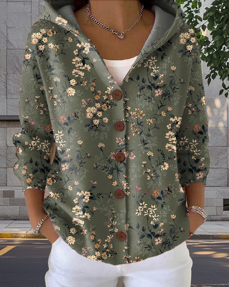 Karin | Kofta med tryck och knappar