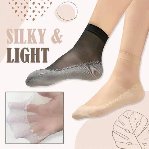 SilkyStep | Osynliga Halkfria Strumpor