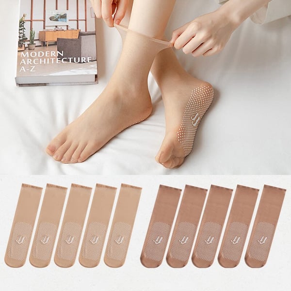 SilkyStep | Osynliga Halkfria Strumpor