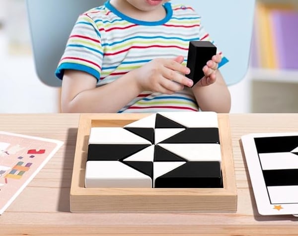 BlockLab | Träklossar Pusselspel