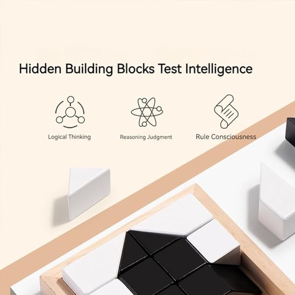 BlockLab | Träklossar Pusselspel