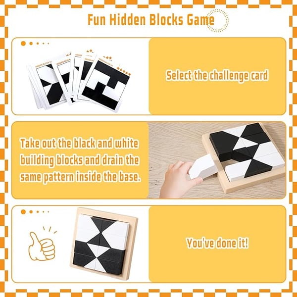 BlockLab | Träklossar Pusselspel