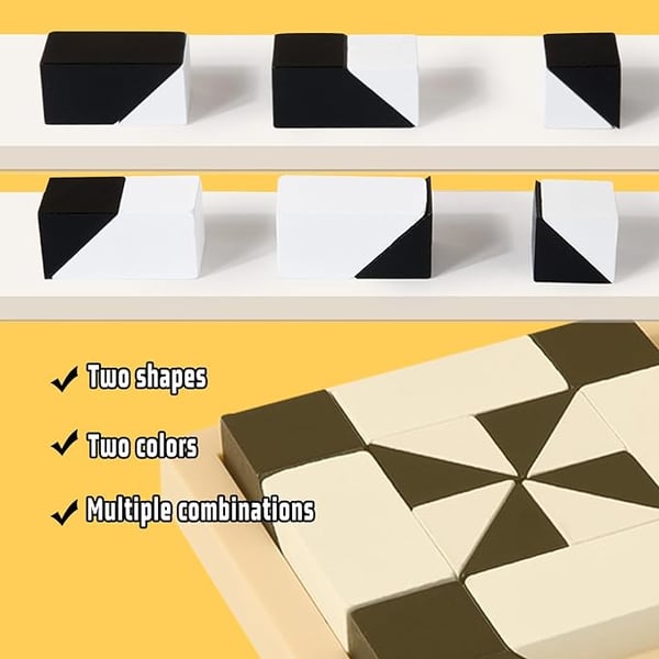 BlockLab | Träklossar Pusselspel