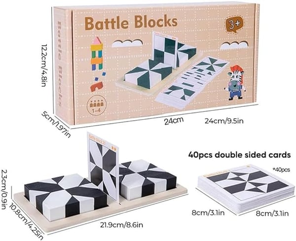 BlockLab | Träklossar Pusselspel