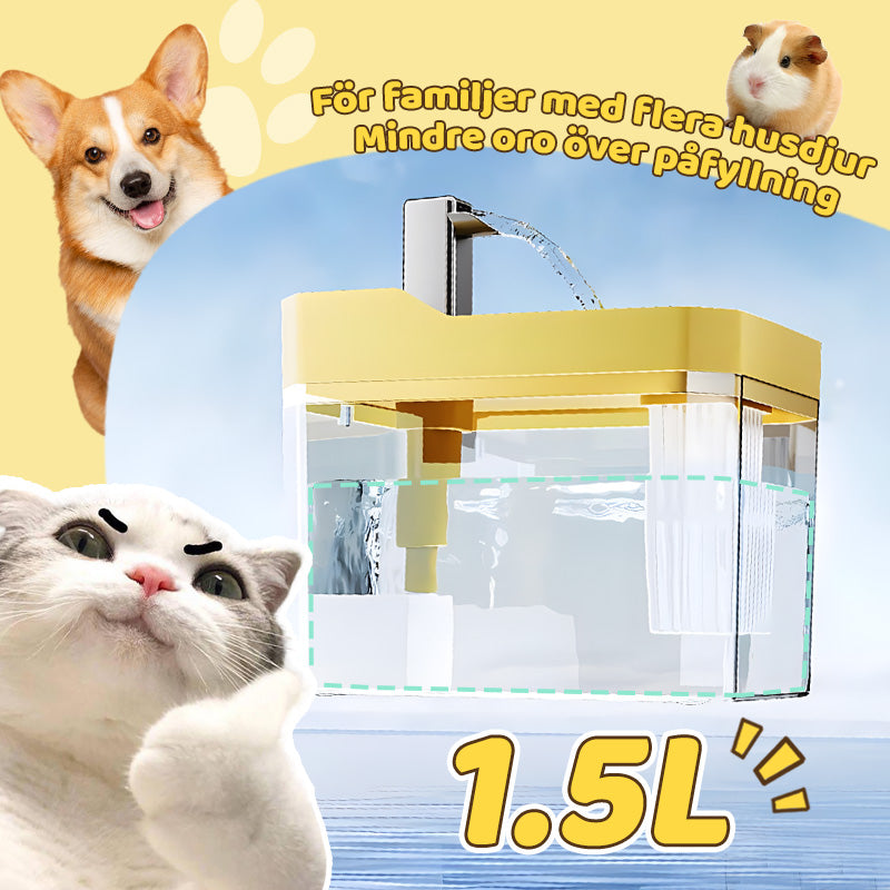 AquaFlow | Automatisk Kattfontän